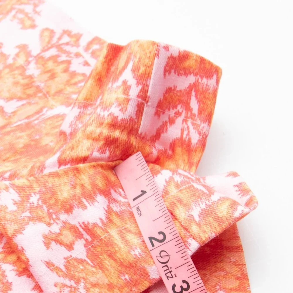 Derek Lam 10 Crosby Vadella Shorts & Irina Blazer Jacket Set Orange Pink Size 12 - Picture 15 of 16